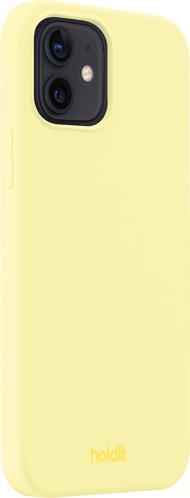 Holdit Silicone iPhone 12/12 Pro deksel (gul)