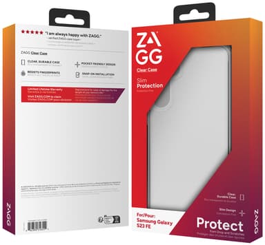 Zagg Samsung Galaxy S23 FE gjennomsiktig deksel