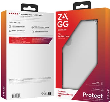 Zagg Samsung Galaxy A55 gjennomsiktig deksel