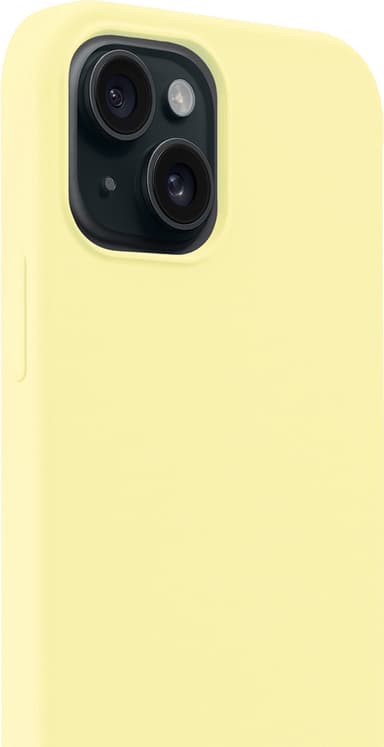 Holdit Silicone iPhone 15 deksel (gul)