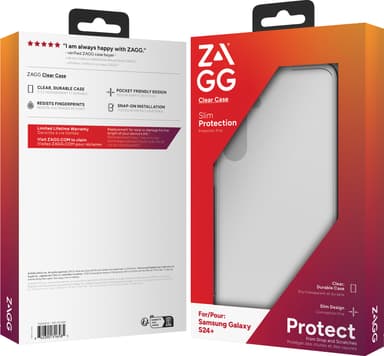 Zagg Samsung Galaxy S24 Plus gjennomsiktig deksel