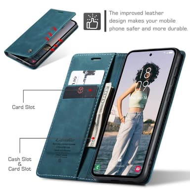 CASEME Lommebok-deksel Samsung Galaxy A55 5G - Grønn