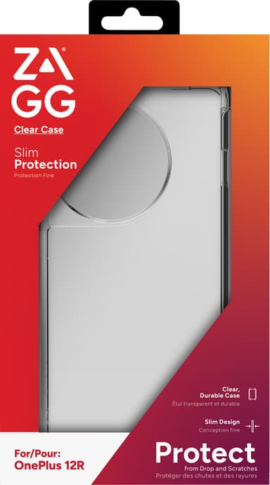 Zagg OnePlus 12R gjennomsiktig deksel