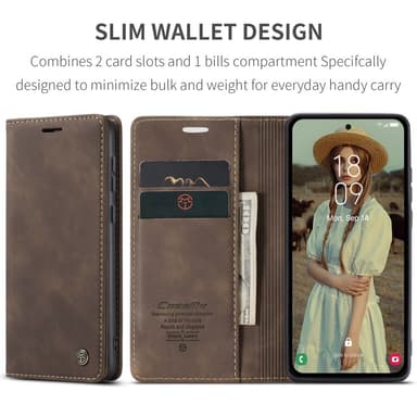 CASEME Lommebok-deksel Samsung Galaxy A55 5G - Kaffe