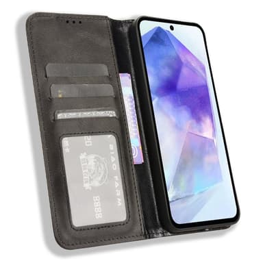 Lommebok-deksel Til Samsung Galaxy A55 5G - Svart