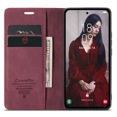 CASEME Lommebok-deksel Samsung Galaxy A55 5G - Burgund