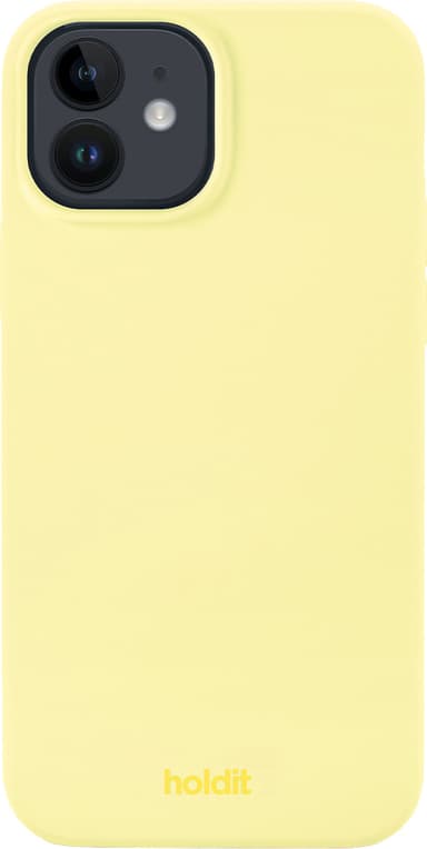 Holdit Silicone iPhone 12/12 Pro deksel (gul)