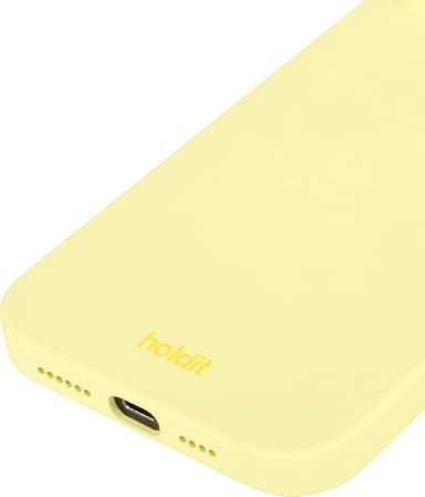 Holdit Silicone iPhone 12/12 Pro deksel (gul)