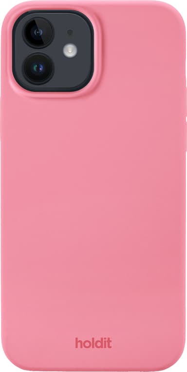 Holdit Silicone iPhone 12/12 Pro deksel (rosa)