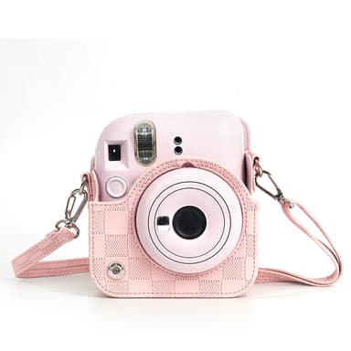 Polaroid mini12 rutete retro kameraveske Rosa