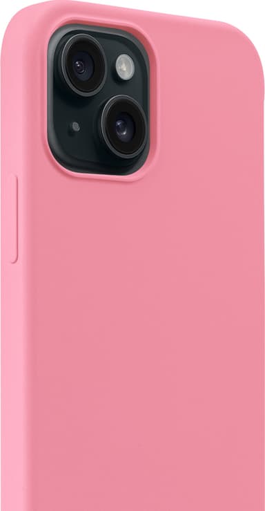 Holdit Silicone iPhone 15 deksel (rosa)
