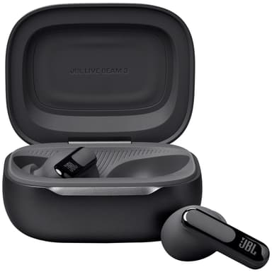 JBL Live Beam 3 helt trådløse in-ear hodetelefoner (sort)
