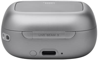 JBL Live Beam 3 helt trådløse in-ear hodetelefoner (sølv