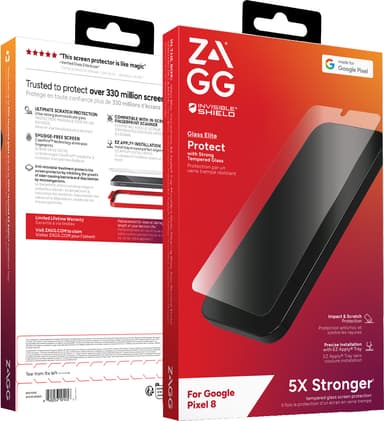 Zagg Glass Elite Google Pixel 8 skjermbeskytter til mobiltelefon