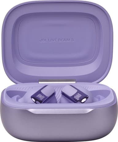 JBL Live Beam 3 helt trådløse in-ear hodetelefoner (lilla)
