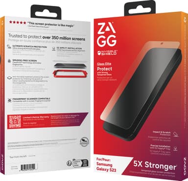 Zagg Glass Elite Samsung Galaxy S23 skjermbeskytter til mobiltelefon