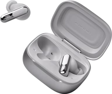 JBL Live Beam 3 helt trådløse in-ear hodetelefoner (sølv