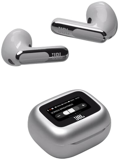 JBL Live Flex 3 helt trådløse in-ear hodetelefoner (sølv)
