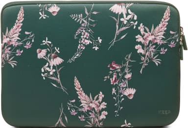 KEEP 13,6" Neopren MacBook etui (Power Green Flower)