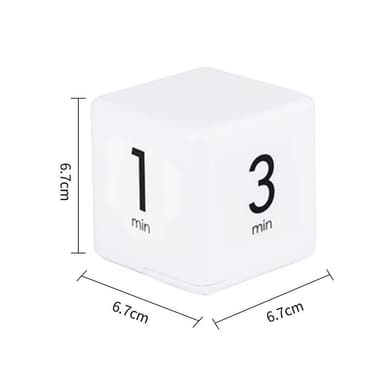 Timer Klokke Digital Timer Nedtellingsalarm 1-3-5-10 minutter