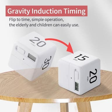 Timer Klokke Digital Timer Nedtellingsalarm 1-3-5-10 minutter