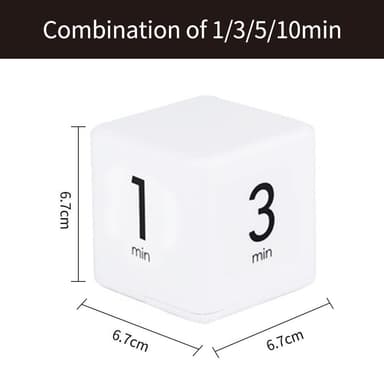 Timer Klokke Digital Timer Nedtellingsalarm 1-3-5-10 minutter