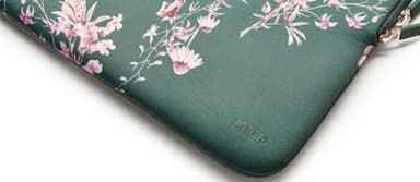 KEEP 14" Neopreneetui til bærbar PC (Power Green Flower)