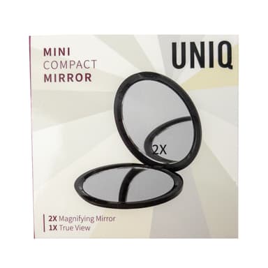 UNIQ Mini Compact Tosidig Speil med 2X forstørrelse