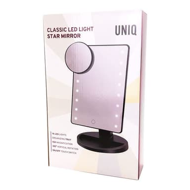 UNIQ Classic Star Sminkespeil - Svart