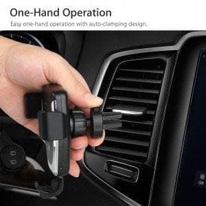 Trådløs Qi telefonlader for bil - Fast Wireless Charger Bilholder