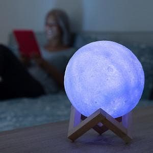 LED Måne Lampe - 18 cm