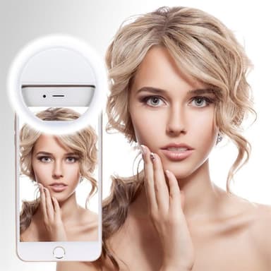 UNIQ Perfect Selfies LED Ring Light til Smartphones