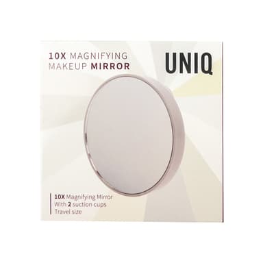 UNIQ Makeup 10X Speil med Sug - Hvit