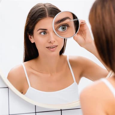 UNIQ Makeup 10X Speil med Sug - Hvit