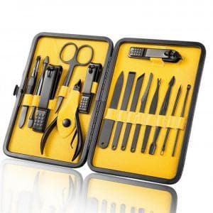 UNIQ Grooming Set 15 deler - Negler, føtter, ansikt og øyenbryn