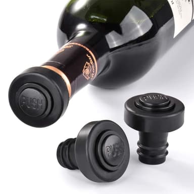 Vinpumpe med vakuum - inkl. 4 bunnplugger - Wine Saver