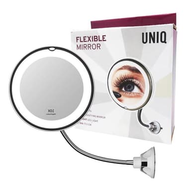 UNIQ Fleksibelt LED-speil med 10X forstørrelse
