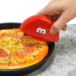 Pizzakutterhjul, pizzaskjærer med beskyttende bladdeksel