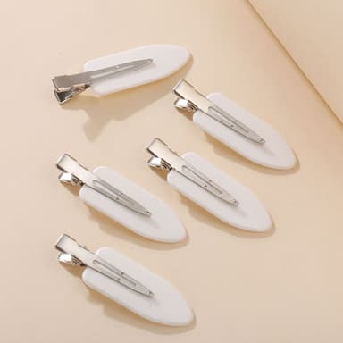 4 stk No Crease Hair Clips Hvit
