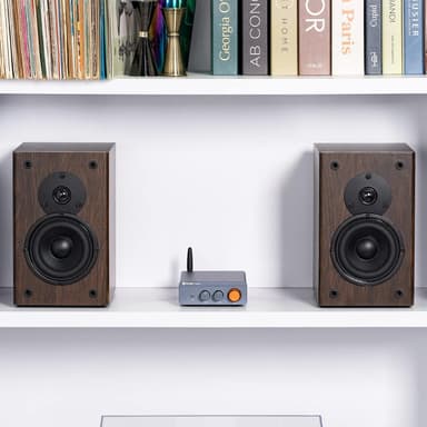 Fosi Audio Bluetooth 5.0 & R/L forsterker 300W x2 med volum-, bass- og diskantkontroll