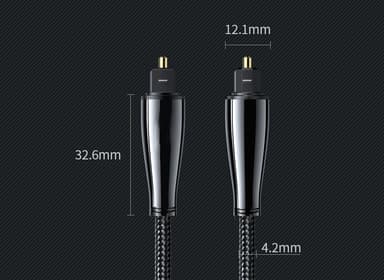 NÖRDIC 5m Toslink/SPDIF optisk fiberkabel