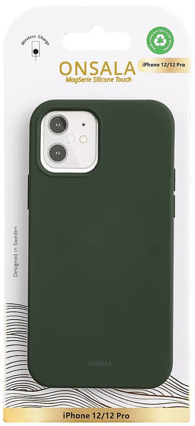 Onsala iPhone 12/12 Pro silikondeksel (grønn)