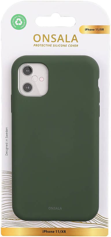 Onsala iPhone 11/XR silikondeksel (grønn)
