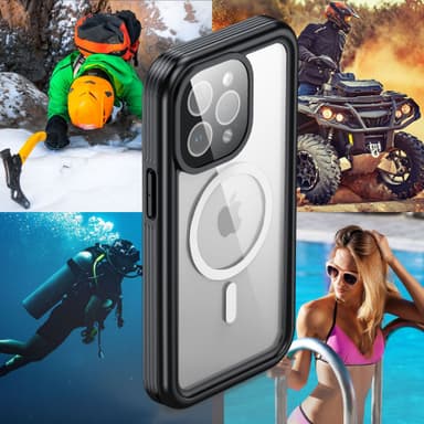 Vanntett beskyttelsesveske M iPhone 15 Pro