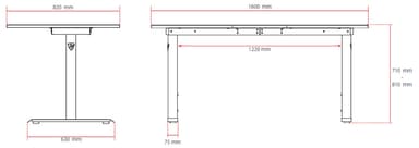 Arozzi Arena gamingbord (sort)