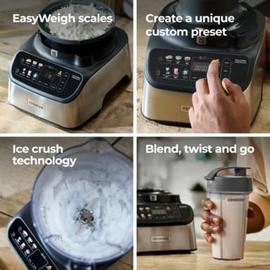 Kenwood MultiPro OneTouch foodprosessor FDM73.850.SS (børstet metall)
