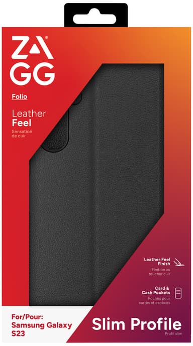 Zagg Samsung Galaxy S23 lommebokdeksel (sort)