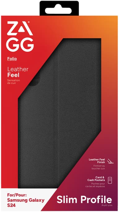 Zagg Samsung Galaxy S24 lommebokdeksel (sort)