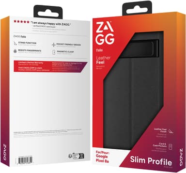 Zagg Google Pixel 8a lommebokdeksel (sort)