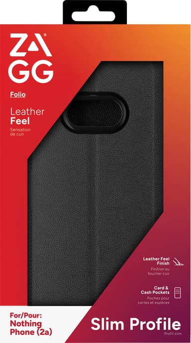 Zagg Nothing Phone 2a lommebokdeksel (sort)